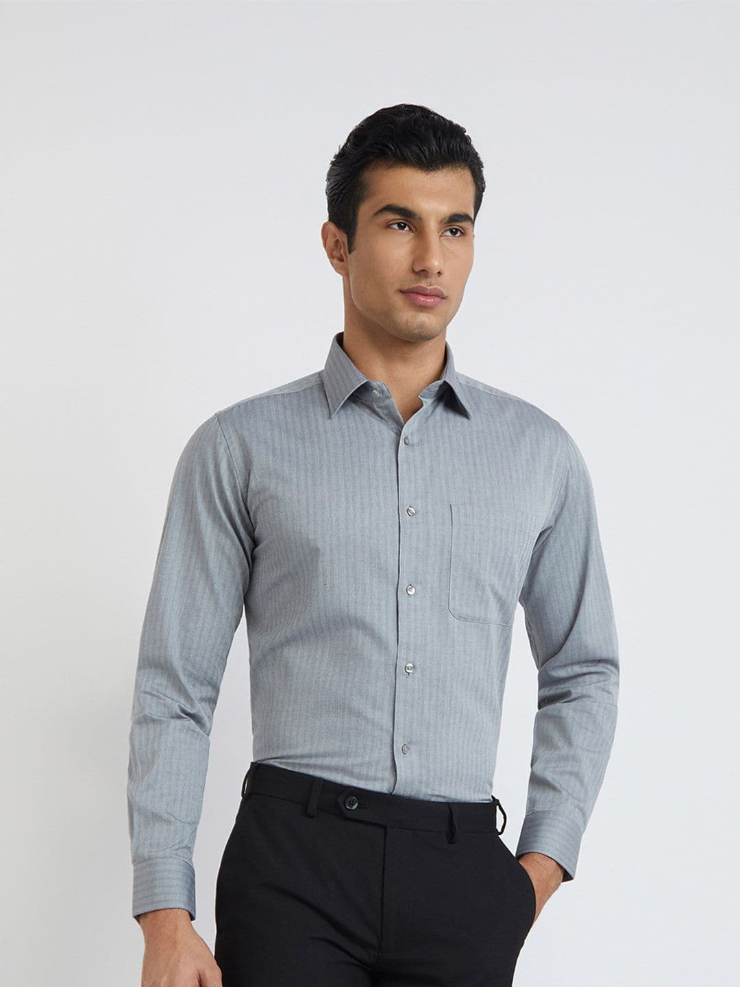 Raymond Pure Cotton Slim Fit Formal Shirt - view 1