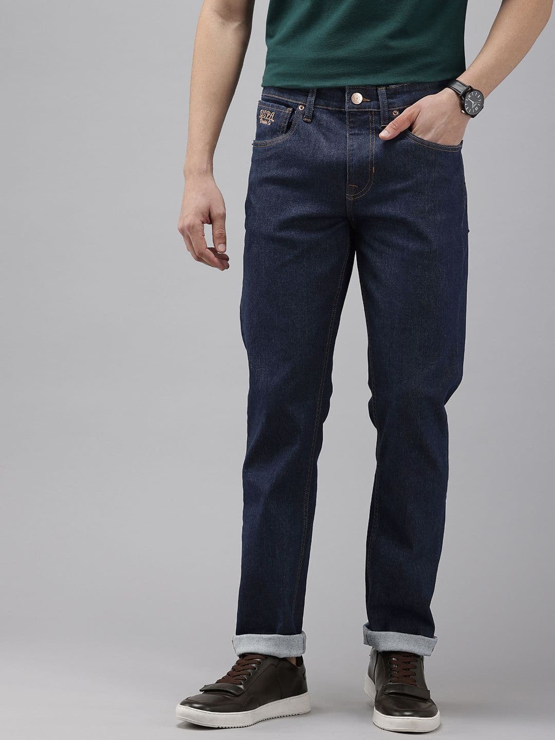 U.S. Polo Assn. Denim Co. Men Skinny Fit Embroidered Stretchable Jeans - view 1