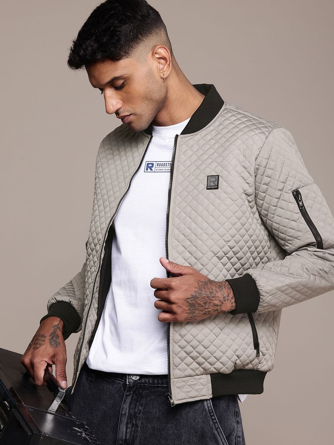 The Roadster Life Co. Stand Collar Quilted Jacket - view 1