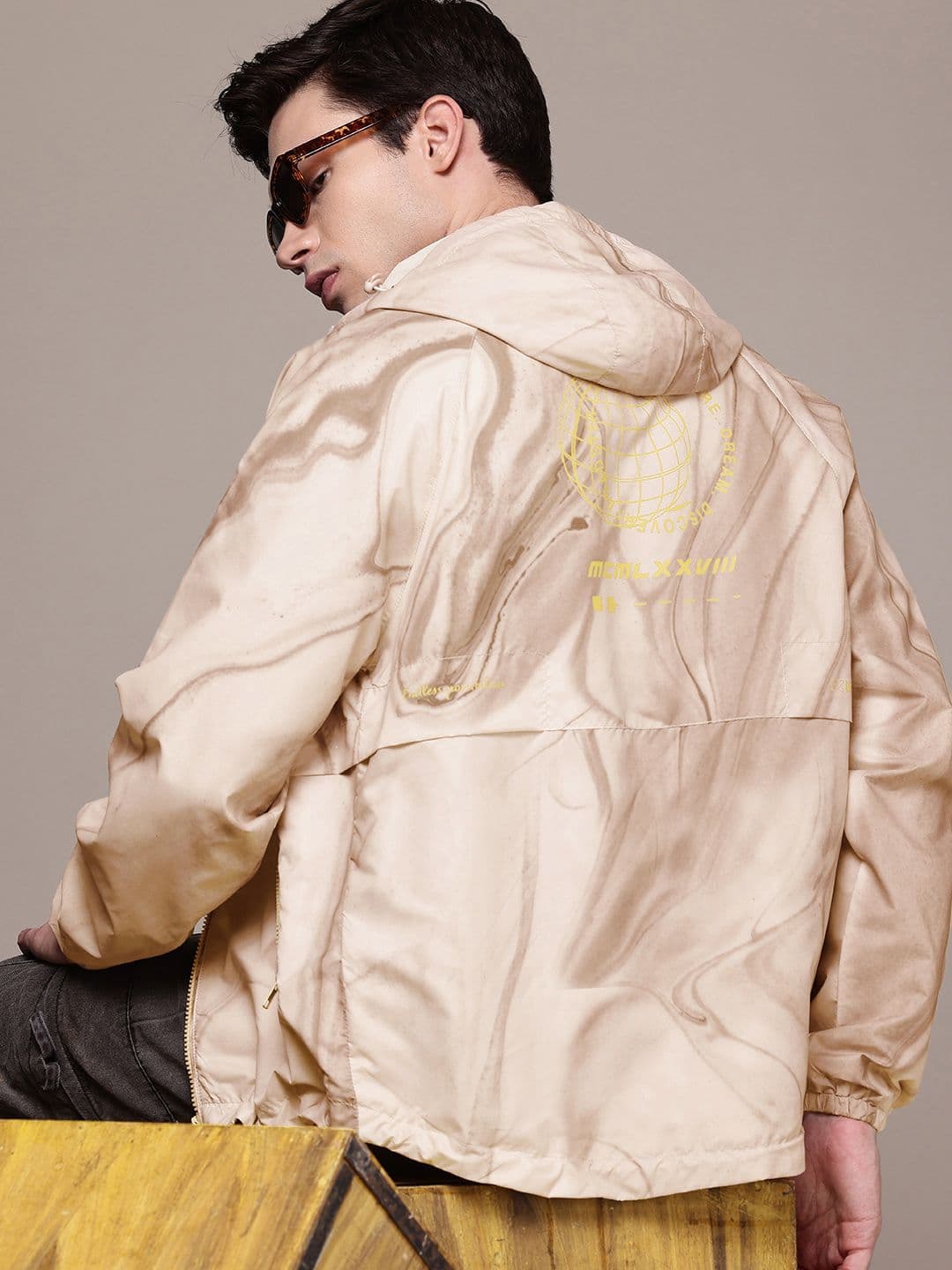 The Roadster Life Co. Abstract Printed Sporty Jacket - view 1