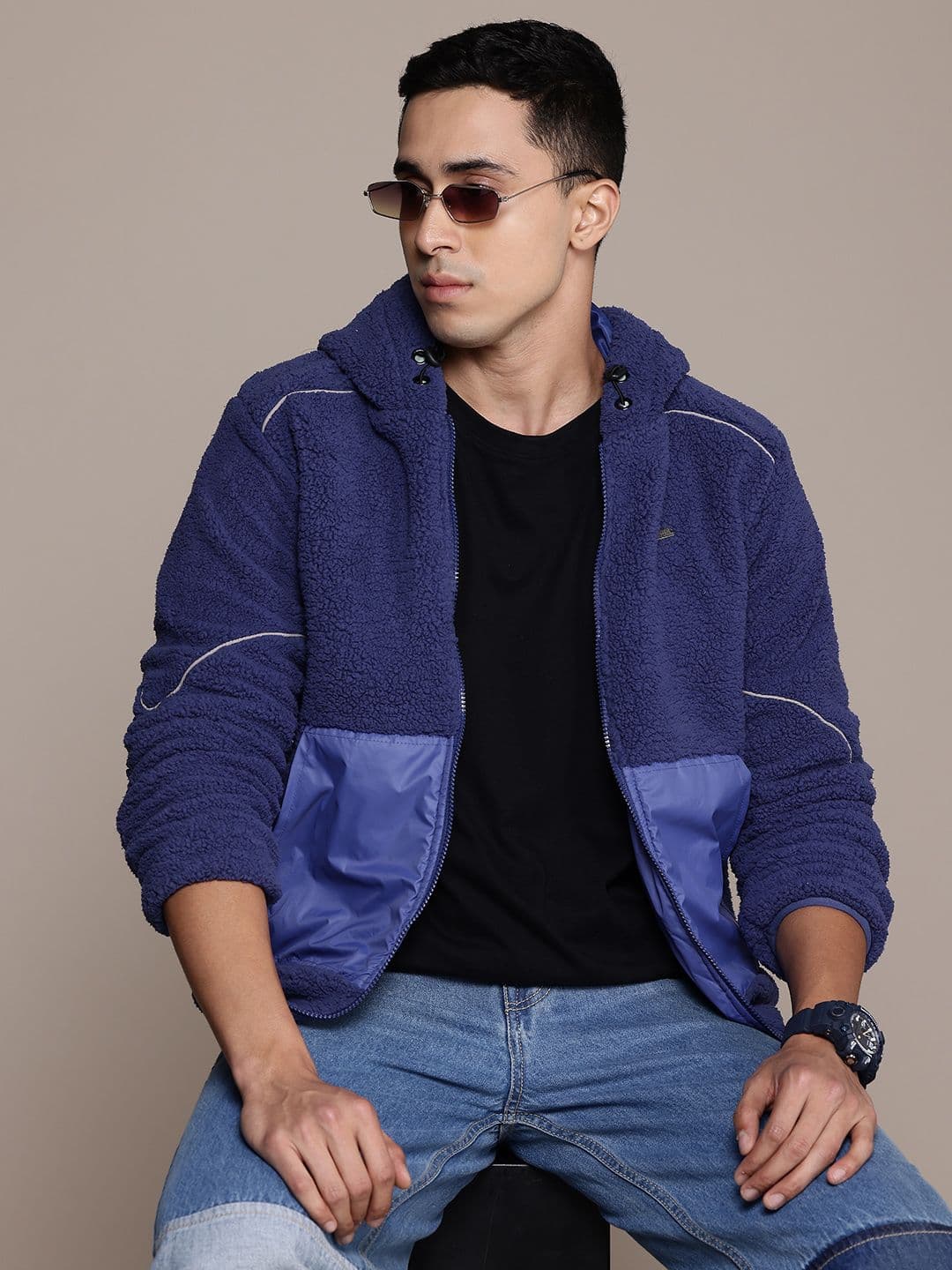 The Roadster Lifestyle Co. Hooded Sherpa Jacket - view 1
