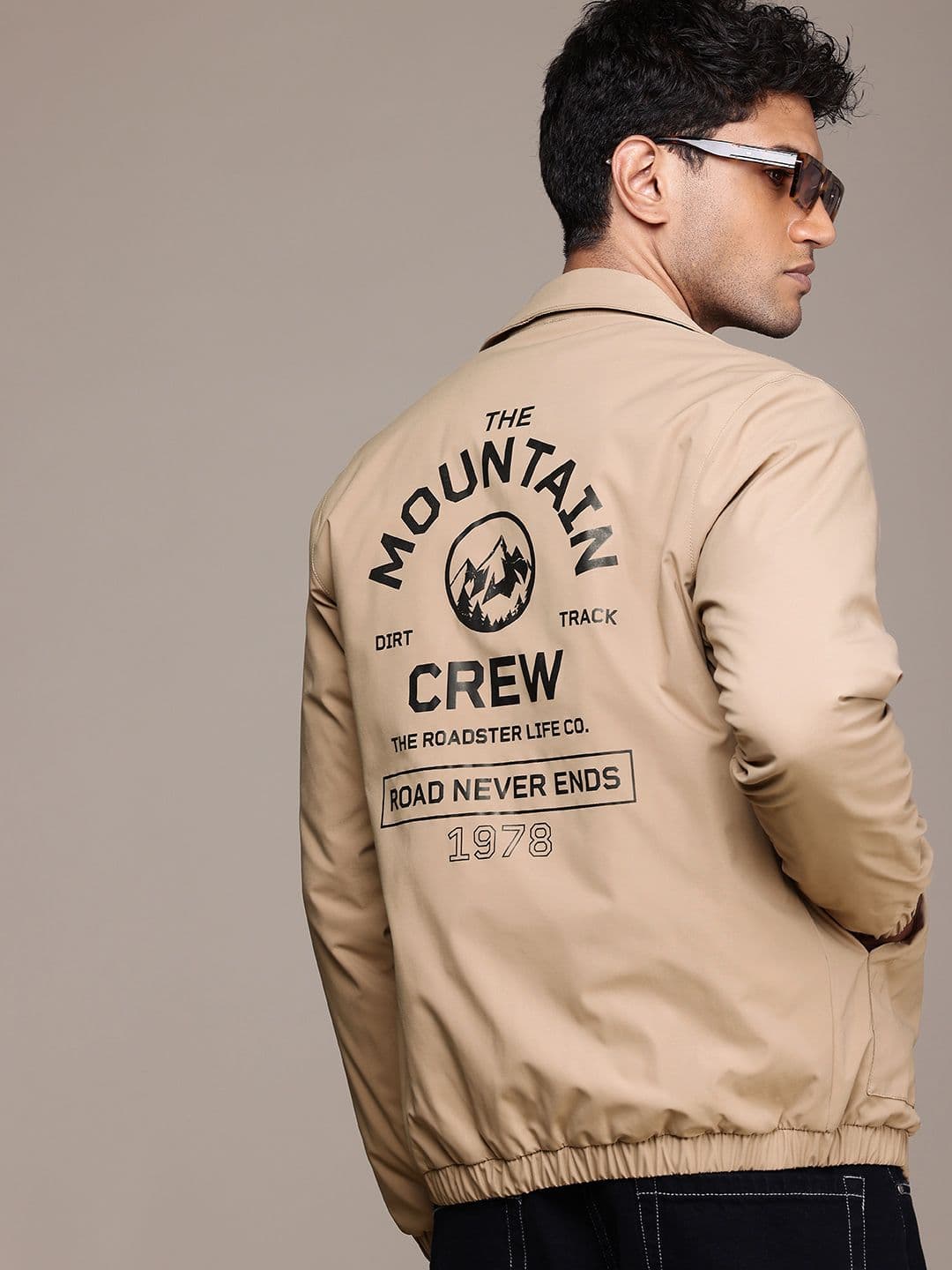 The Roadster Life Co. Typography Printed Padded Jacket - view 1