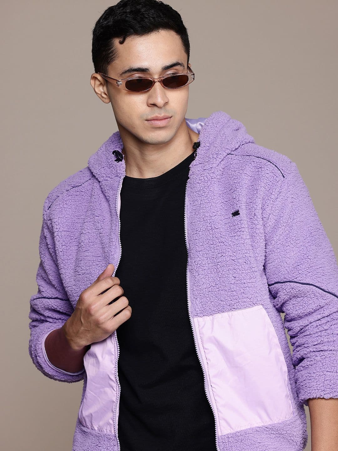 The Roadster Lifestyle Co. Hooded Sherpa Jacket - view 1