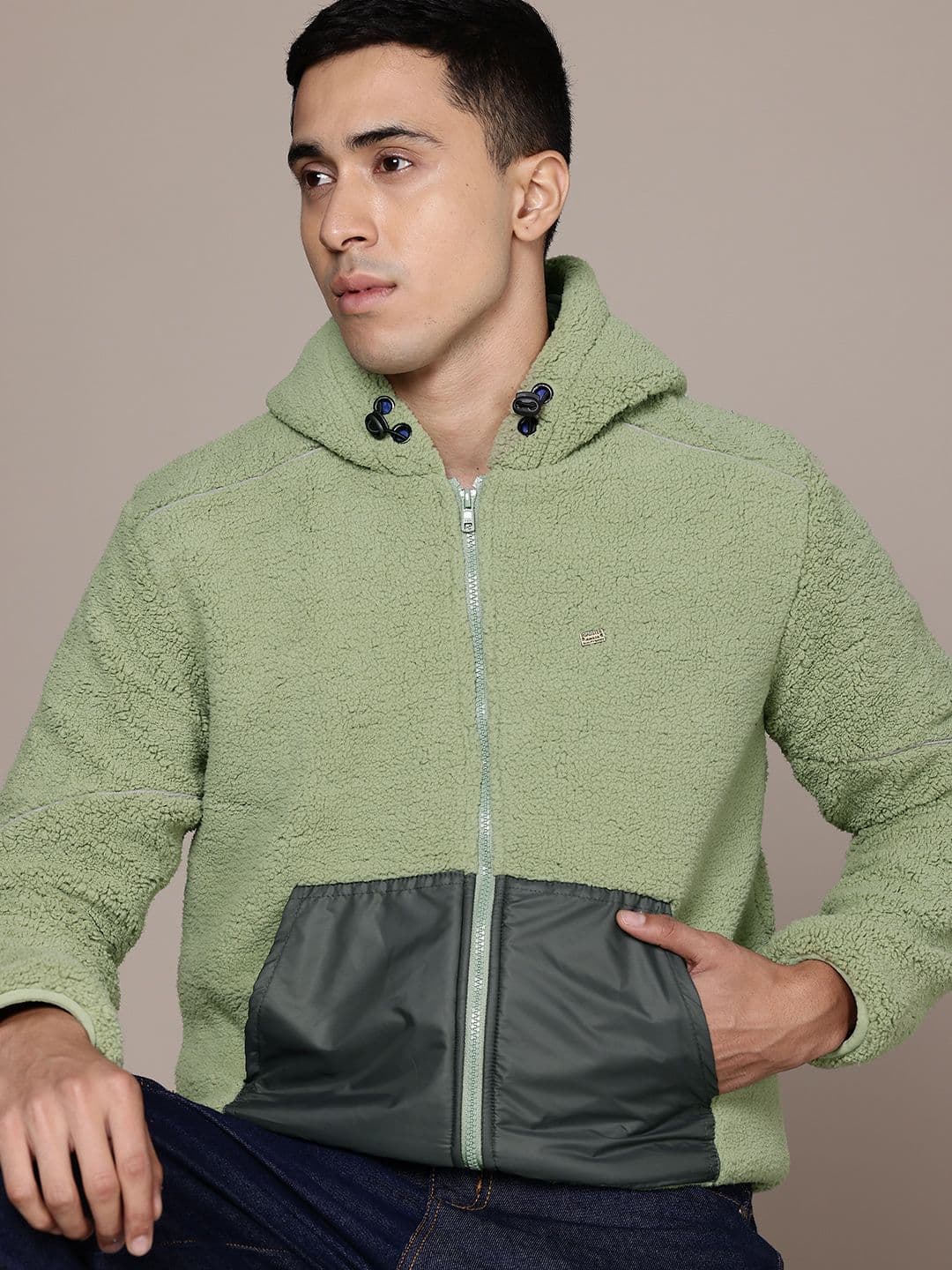 The Roadster Lifestyle Co. Hooded Sherpa Jacket - view 1