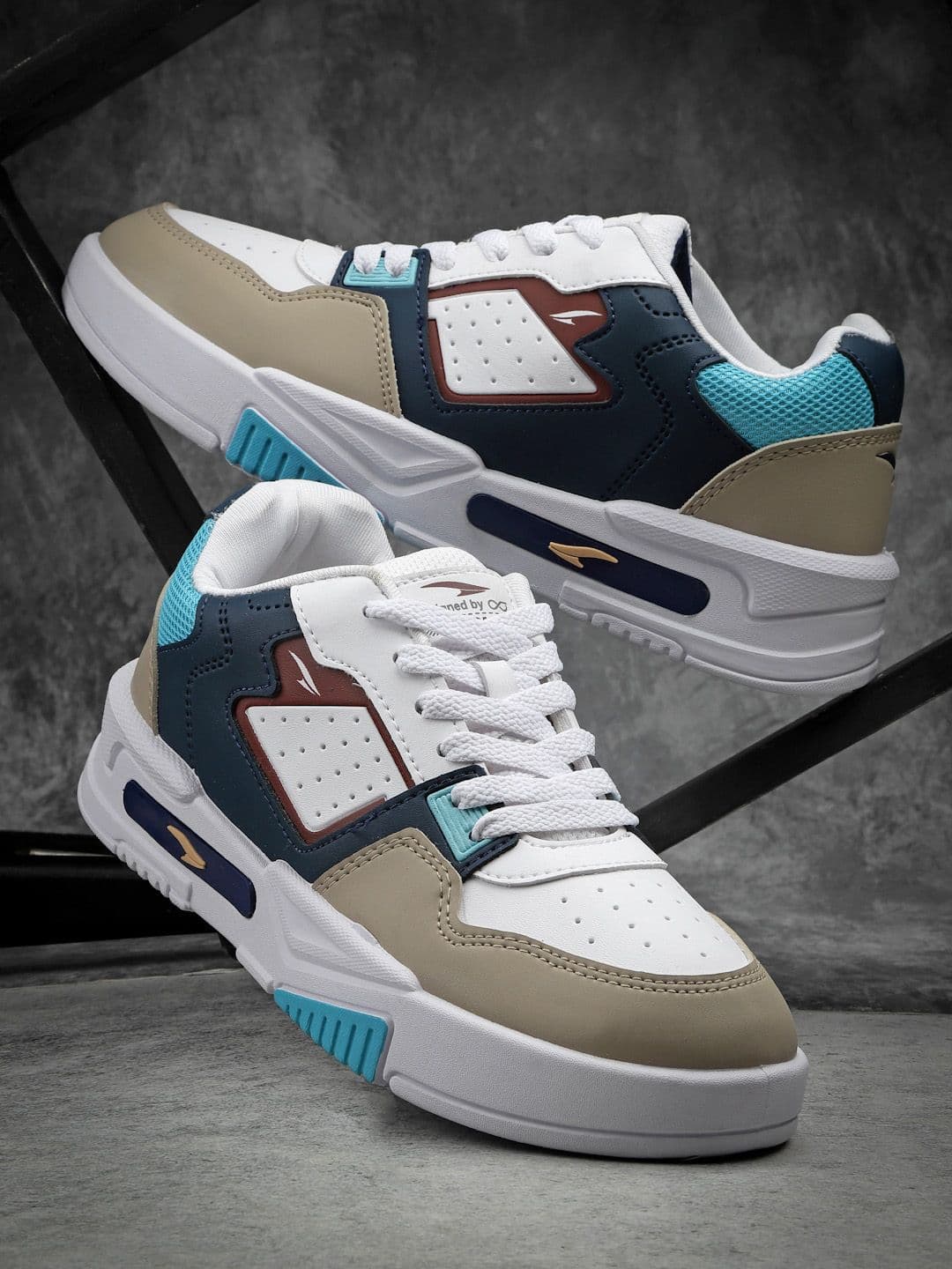 ASIAN Men Colourblocked Round Toe Memory Foam Sneakers - view 1