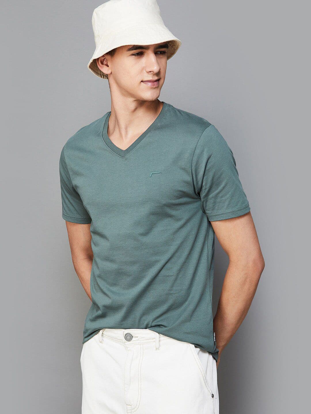 Fame Forever by Lifestyle V-Neck Short Sleeves T-shirt - view 1