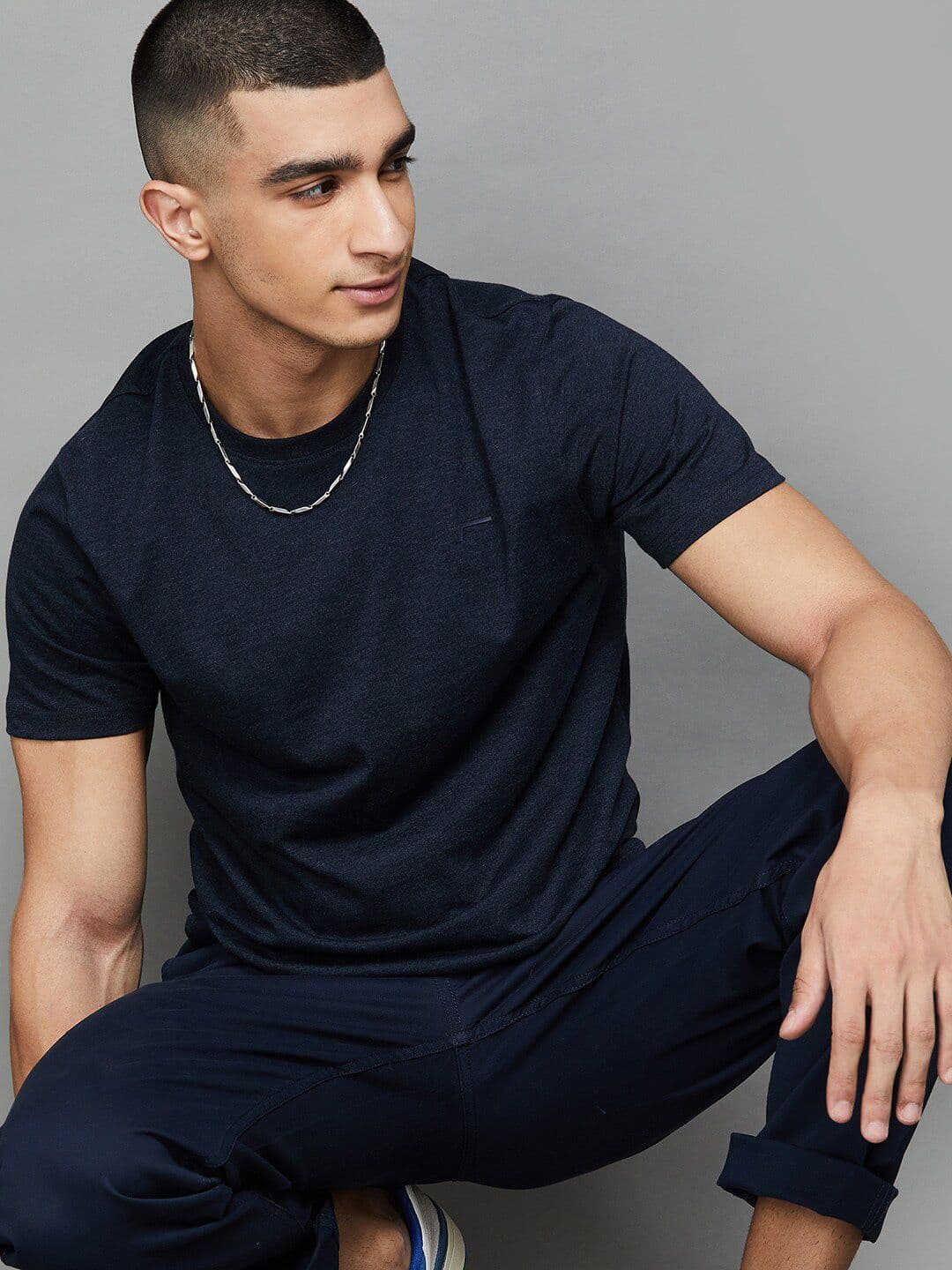 Fame Forever by Lifestyle Round Neck Pure Cotton T-shirt - view 1