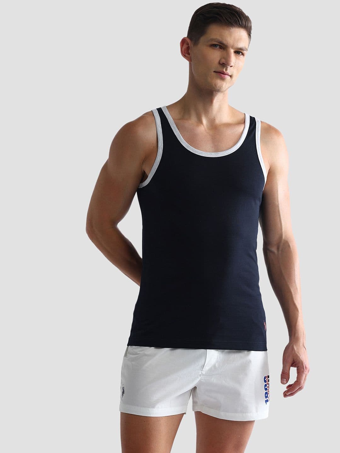 U.S. Polo Assn. Comfort Fit Pure Cotton Innerwear Vests OEV01-195-PL - view 1