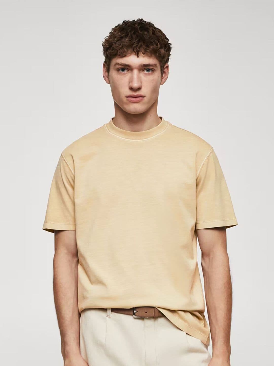 MISCHIEF MONKEY Round Neck Cotton Oversized T-shirt - view 1