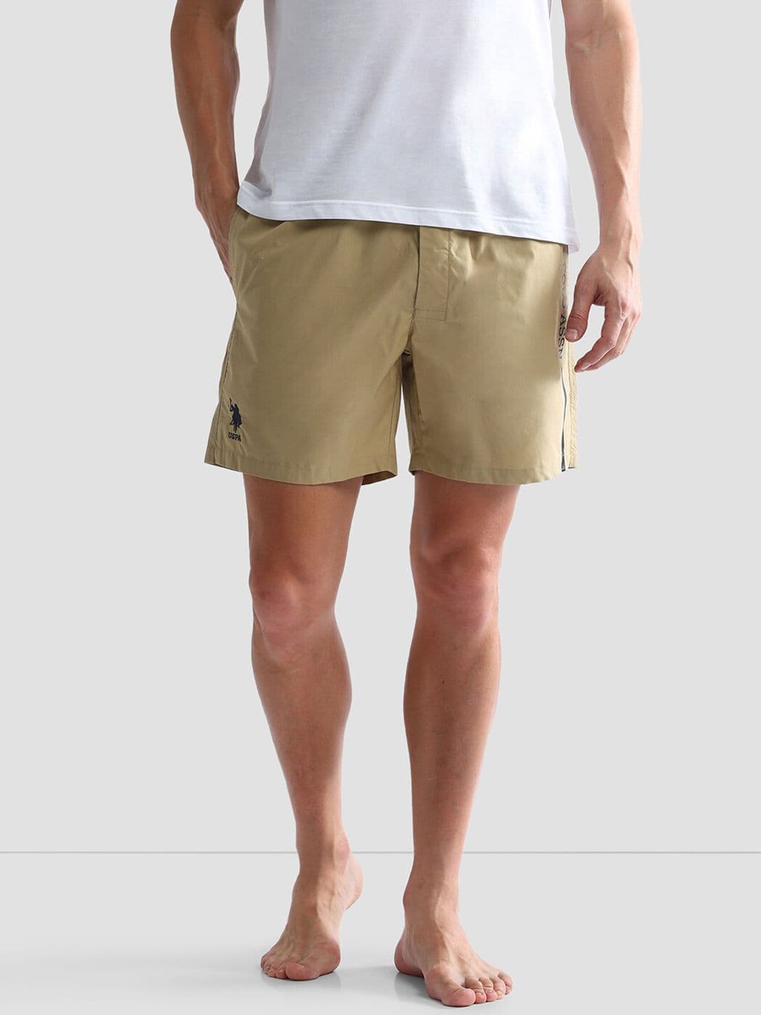 U.S. Polo Assn. Men Mid Rise Solid Lounge Shorts - view 1