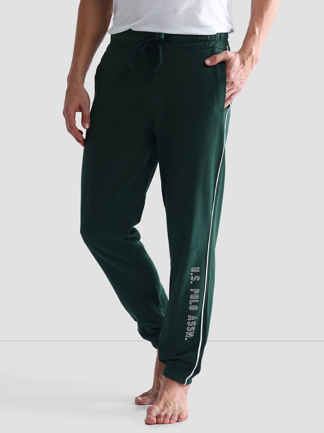 U.S. Polo Assn. Men Printed Pure Cotton Lounge Pant - view 1