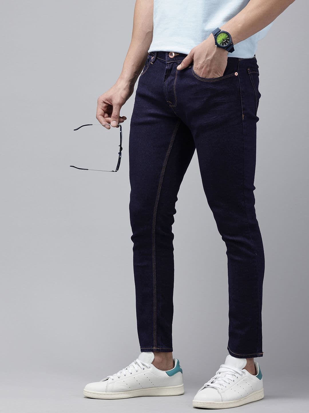 SPYKAR Men Kano Slim Fit Tapered Leg Stretchable Jeans - view 1