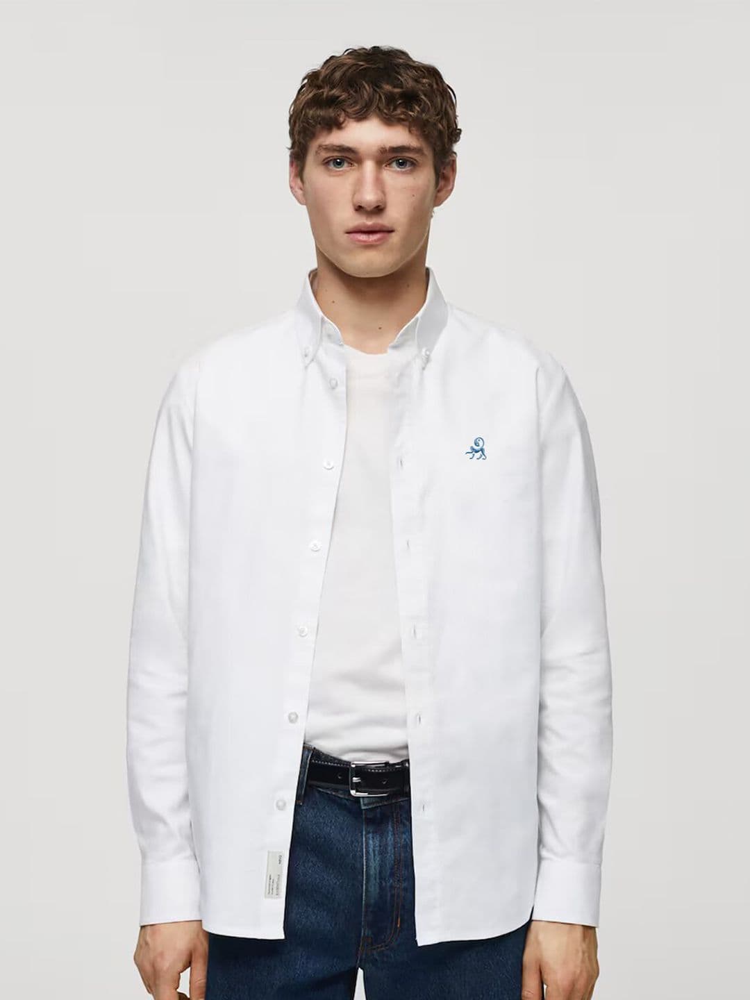 MISCHIEF MONKEY Classic Tailored Fit Button-Down Collar Casual Shirt - view 1