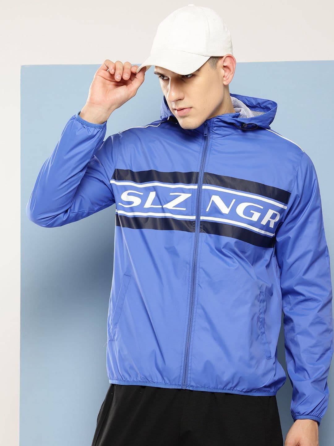 Slazenger Brand Logo Printed Outdoor Jacket - view 1