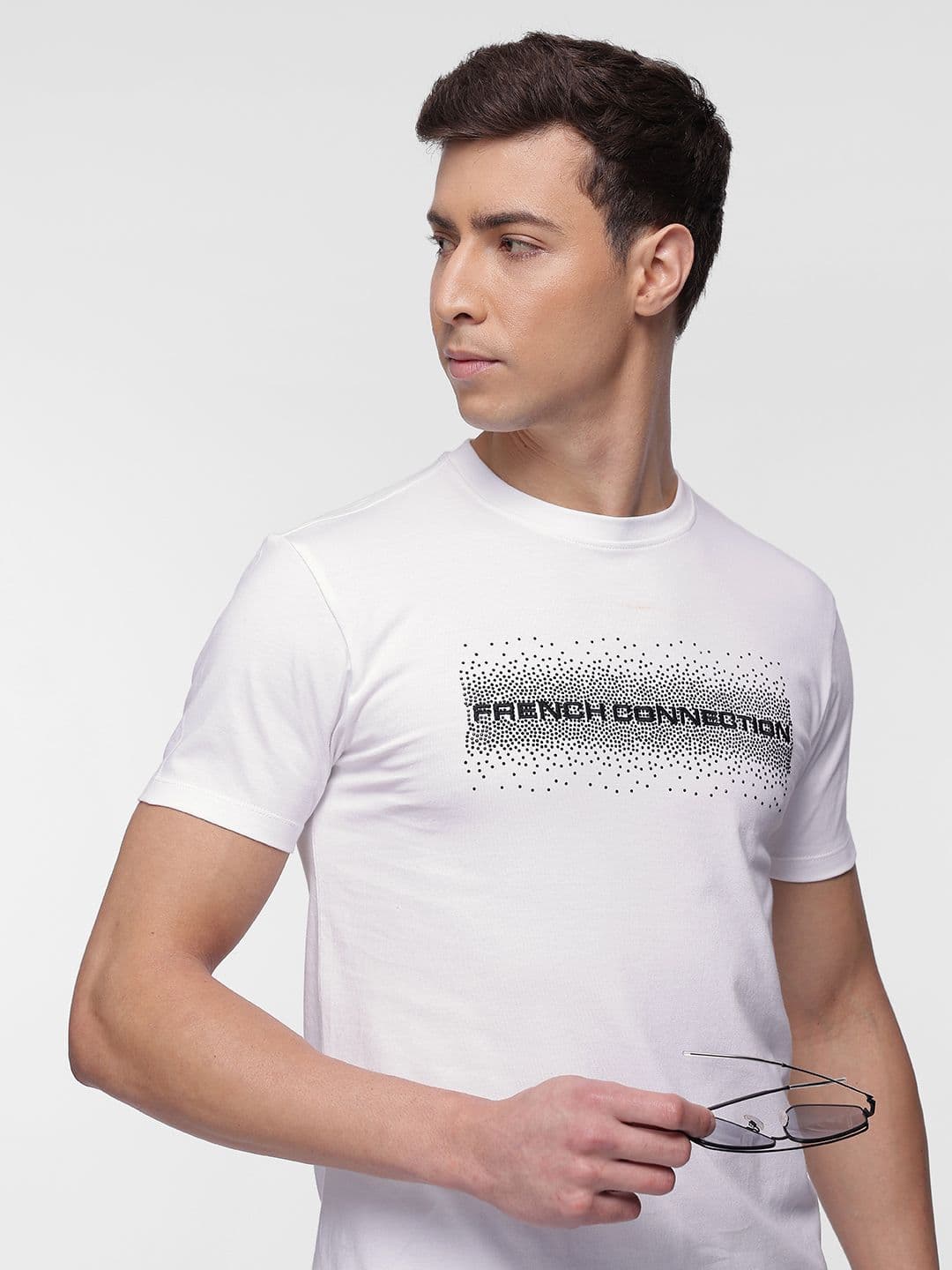 French Connection Embellished Pure Cotton T-shirt - view 1