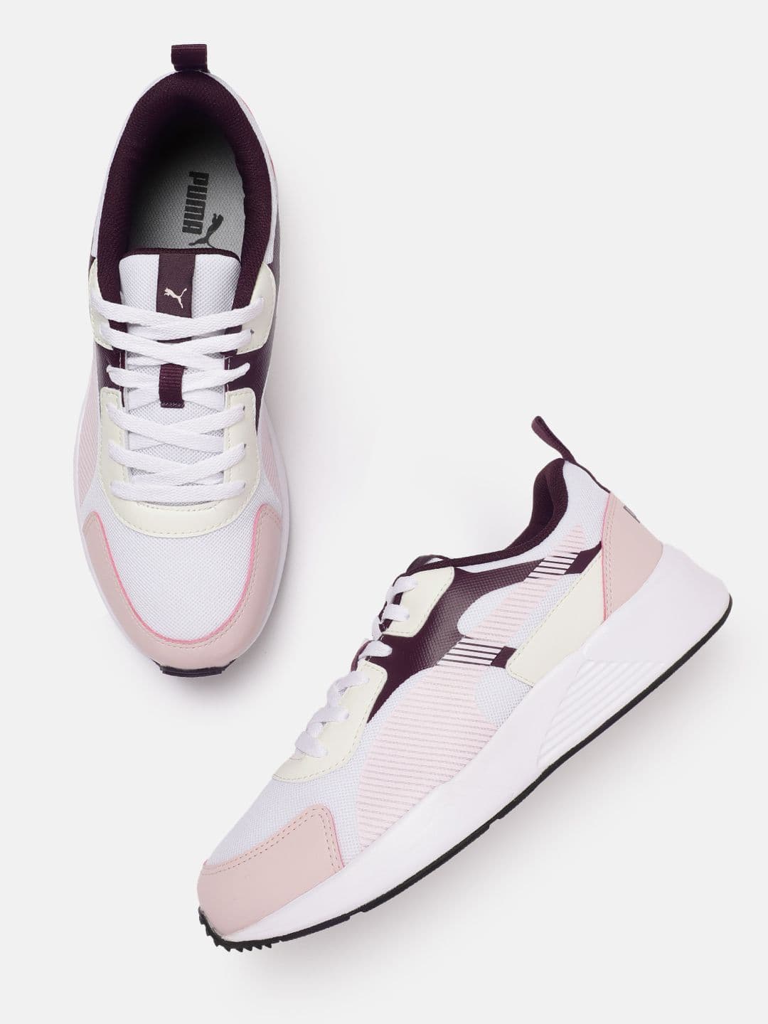 Puma Women Woven Design Colourblocked Sneakers - view 1