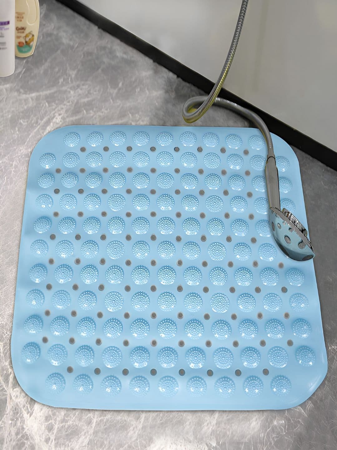 HOKIPO Blue 3000 GSM Anti-Slip Bath Rugs - view 1