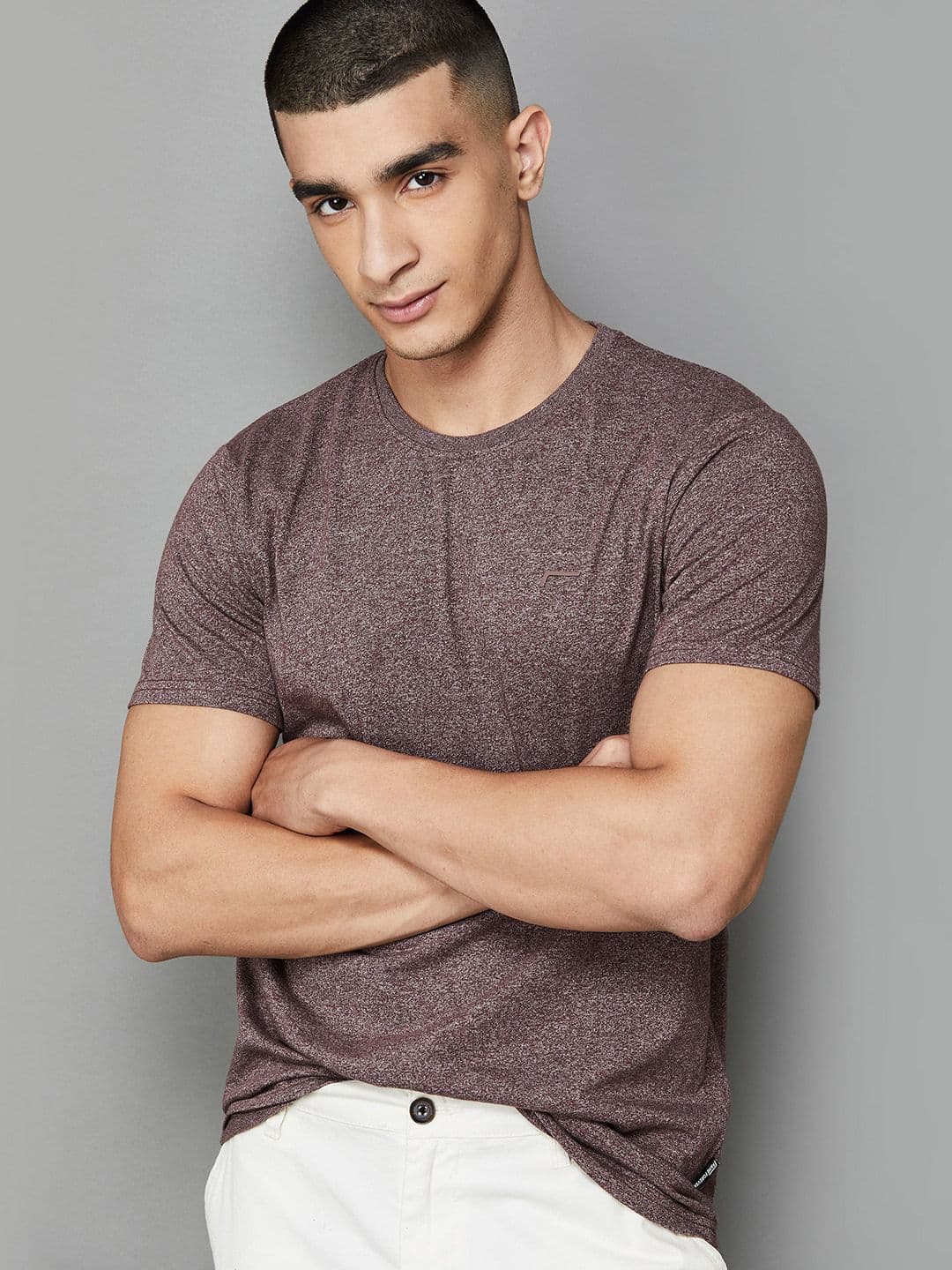 Fame Forever by Lifestyle Round Neck Short Sleeves Cotton T-shirt - view 1