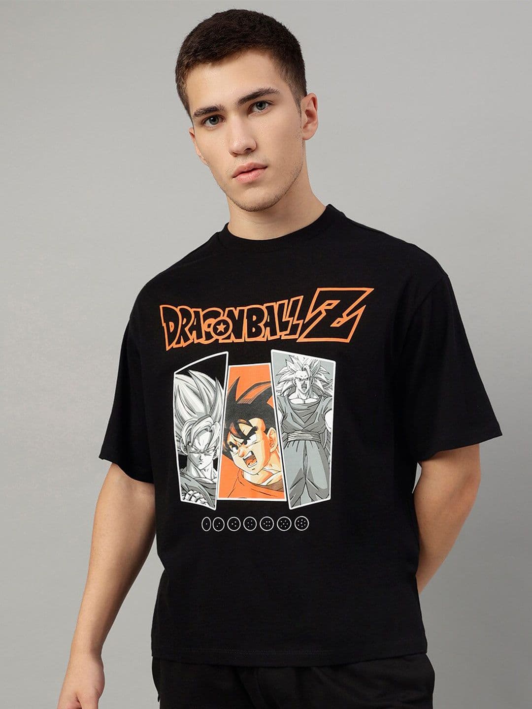 Free Authority Dragon Ball Z Graphic Printed Pure Cotton Loose-Fit T-shirt - view 1