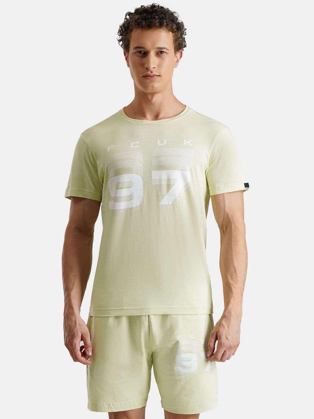 FCUK Play Brussel Printed Moisture Wicking Pure Cotton Lounge Tshirt - view 1