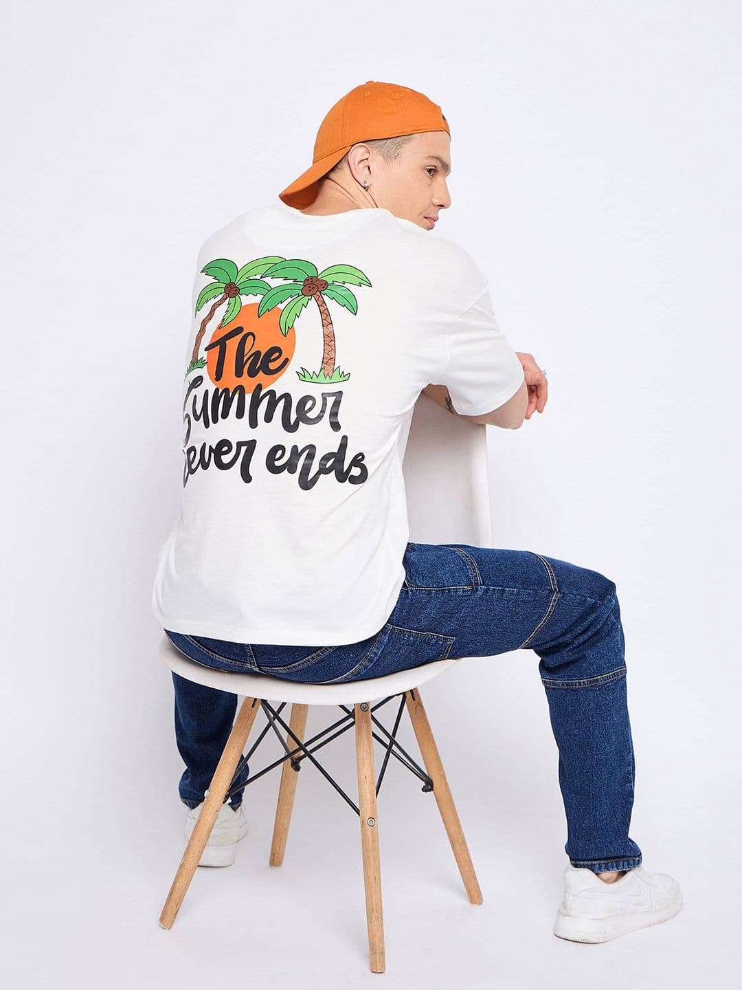Mast & Harbour Floral Printed Round Neck Short Sleeves Cotton T-shirt - view 1