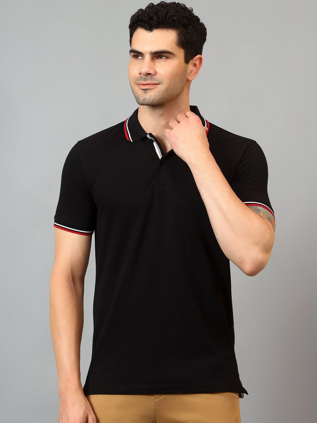 Cantabil Polo Collar Half Sleeve Cotton T-shirt - view 1