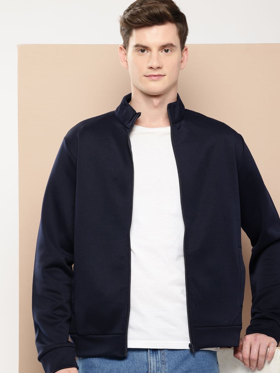 INVICTUS Mock Collar Tailored Jacket - view 1