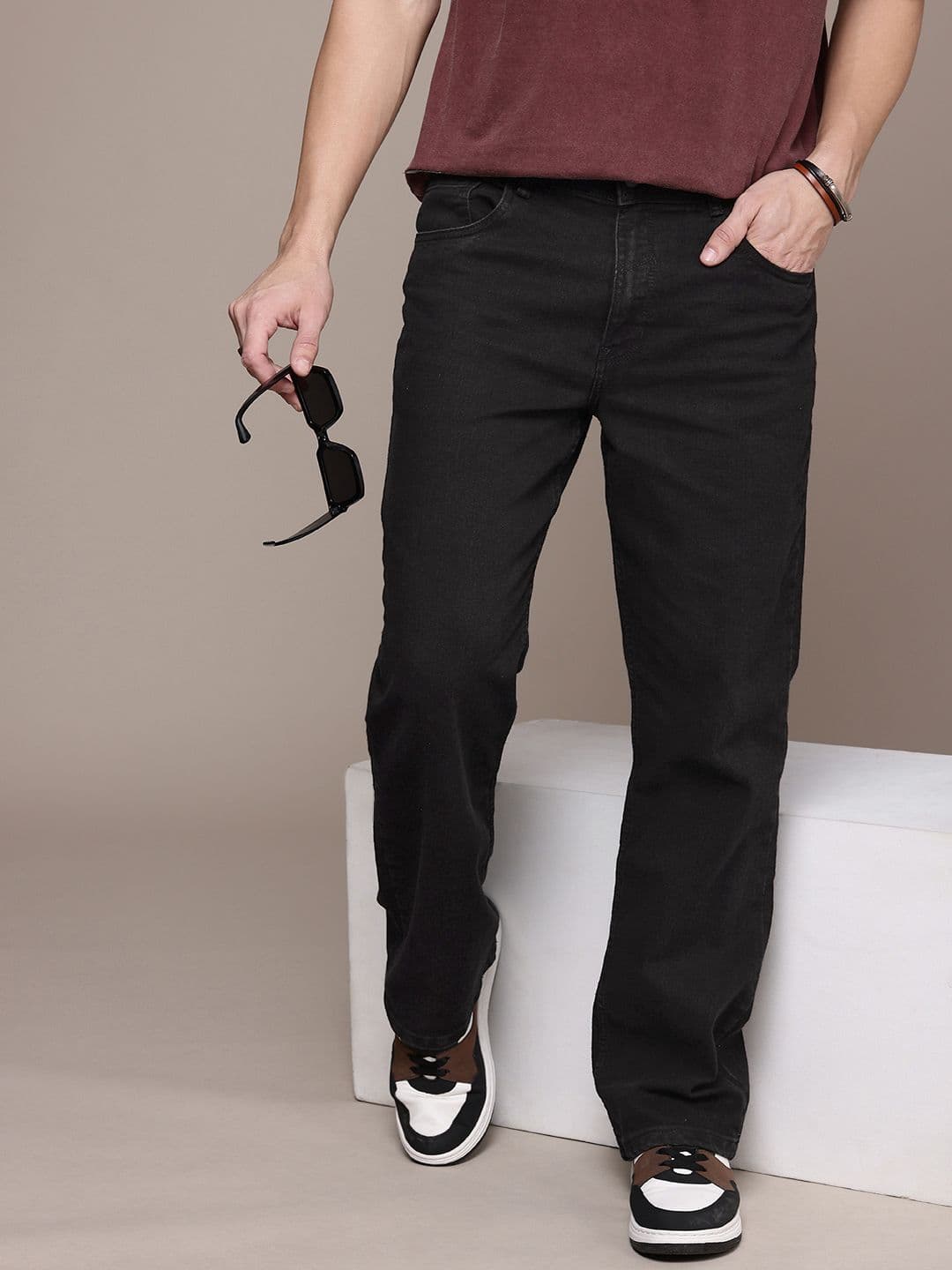 The Roadster Life Co. Men Bootcut Stretchable Jeans - view 1