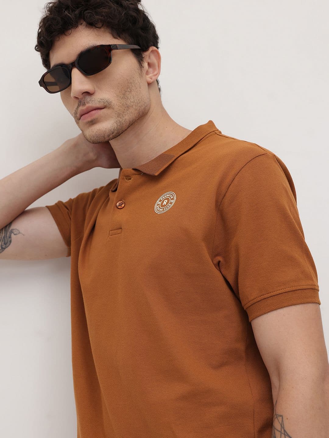 The Roadster Life Co. Polo Collar Pure Cotton T-shirt - view 1