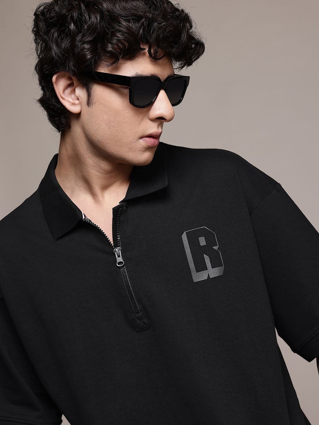 The Roadster Lifestyle Co. Pure Cotton Polo Collar Relaxed T-shirt - view 1