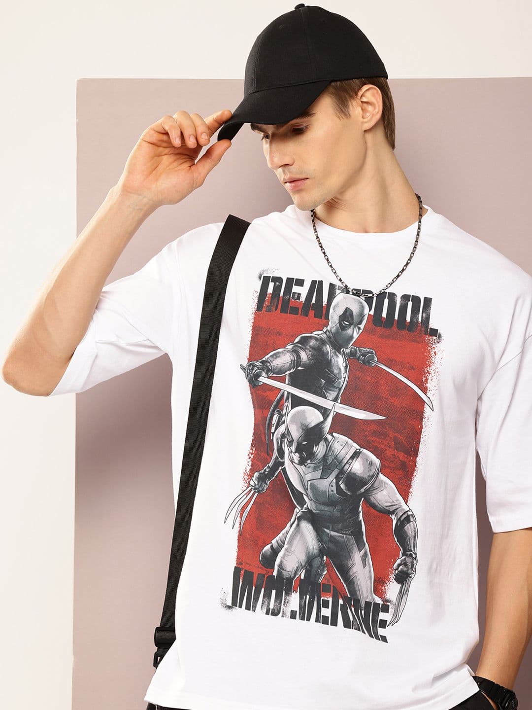 Kook N Keech Marvel Men Graphic Printed Oversized T-shirt - view 1