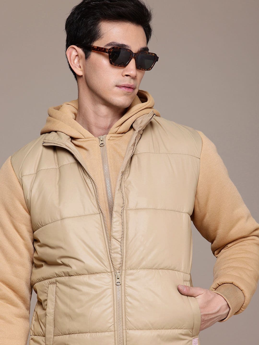 WROGN Hooded Puffer Jacket - view 1