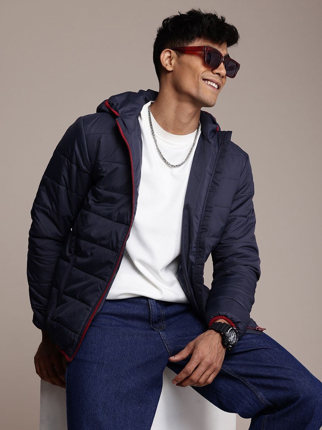 WROGN Hooded Padded Jacket - view 1