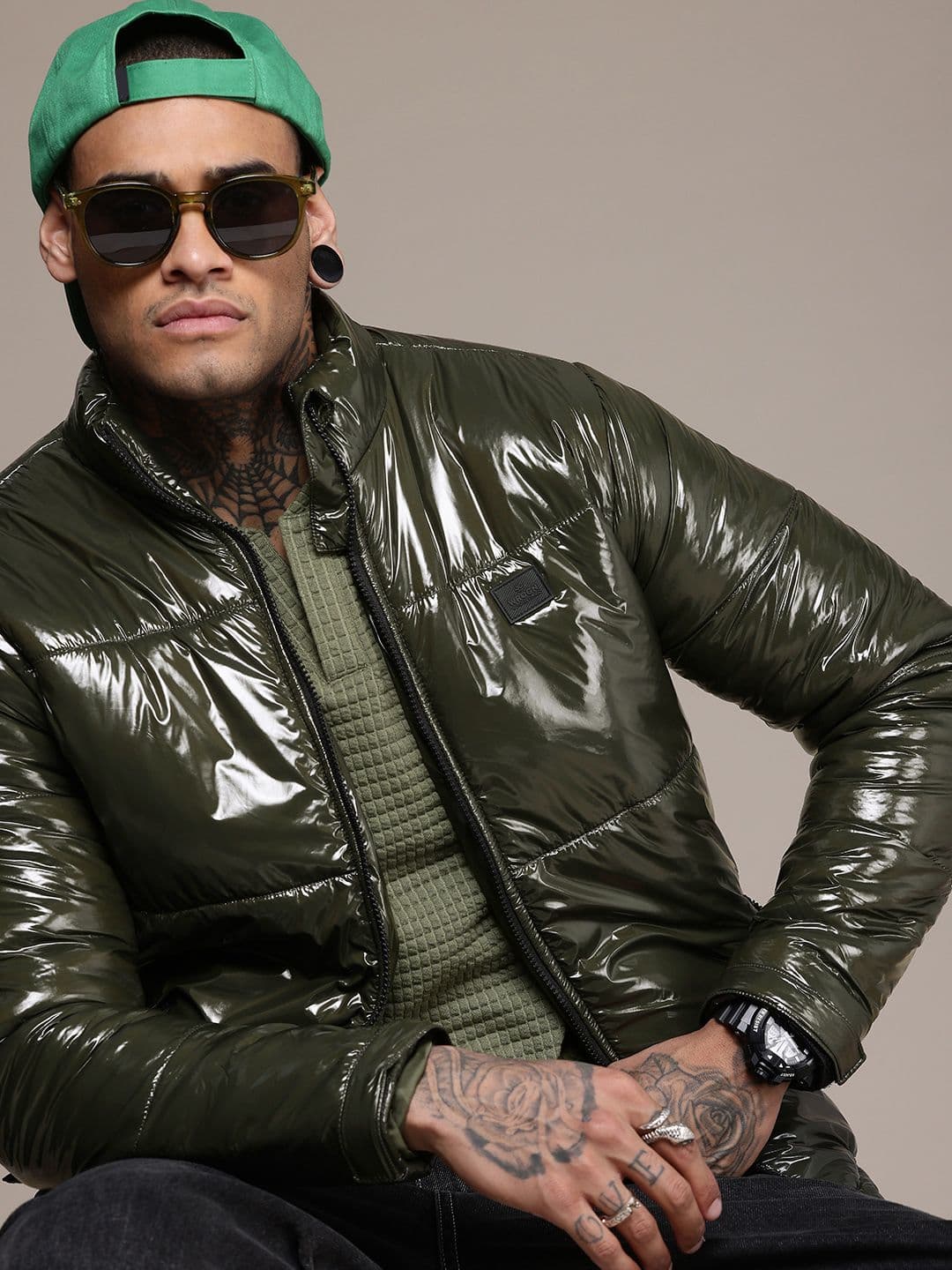 WROGN Mock Collar Padded Jacket - view 1
