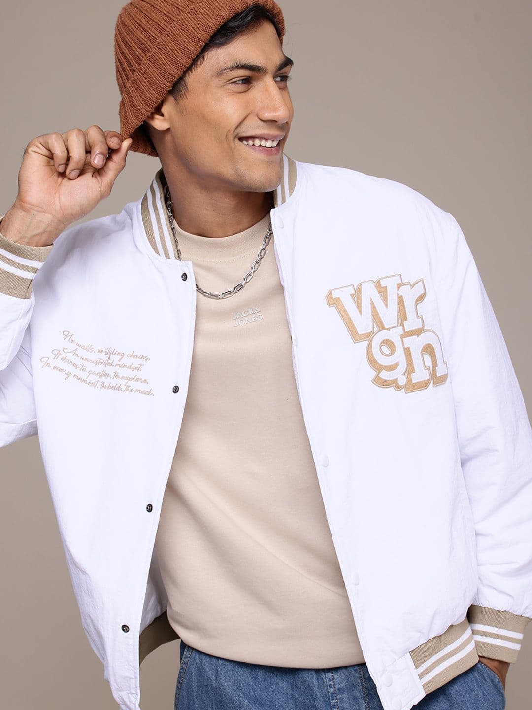WROGN Typography Embroidered Bomber Jacket - view 1