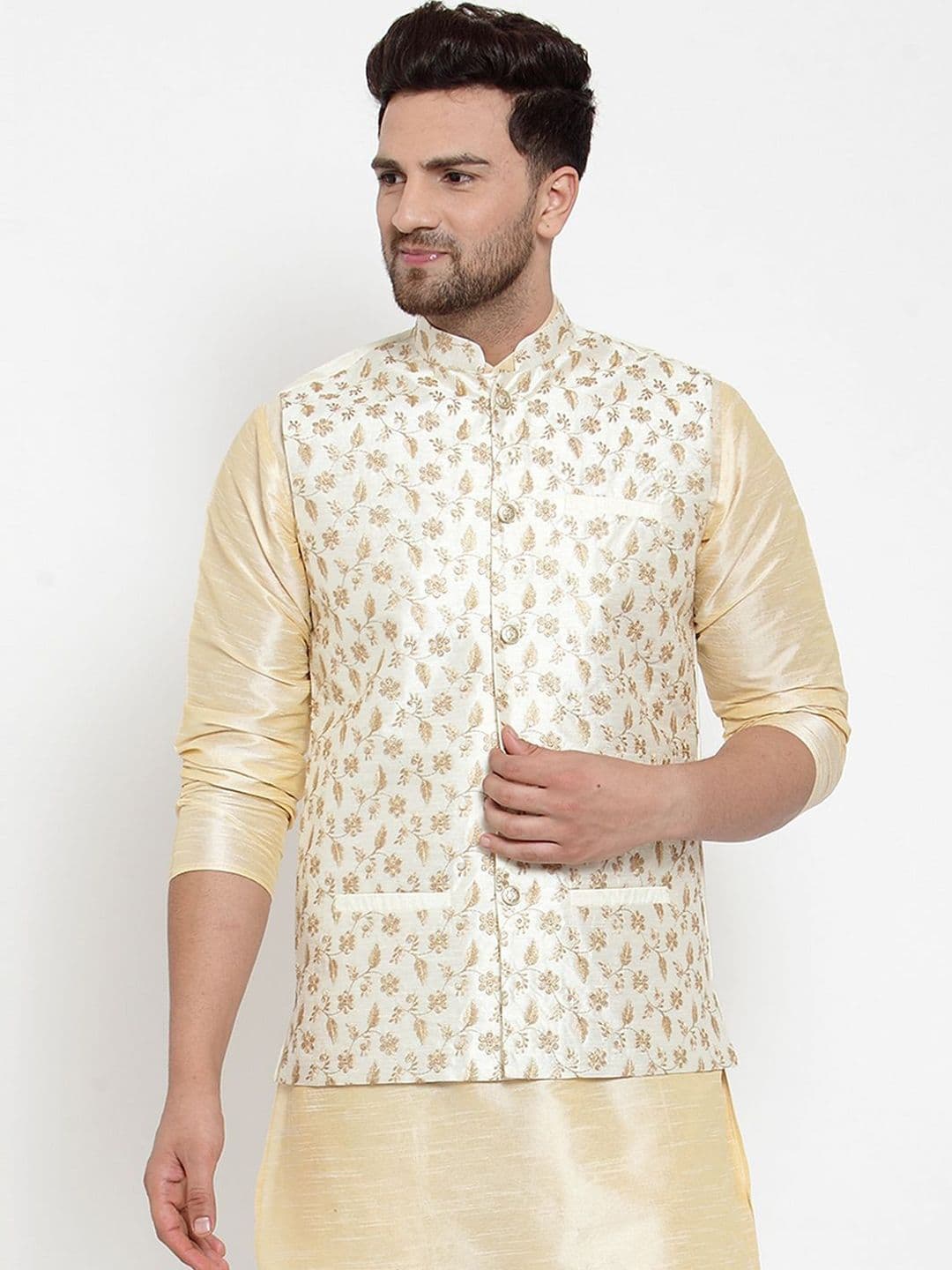 KRAFT INDIA Men Embroidered Nehru Jackets - view 1