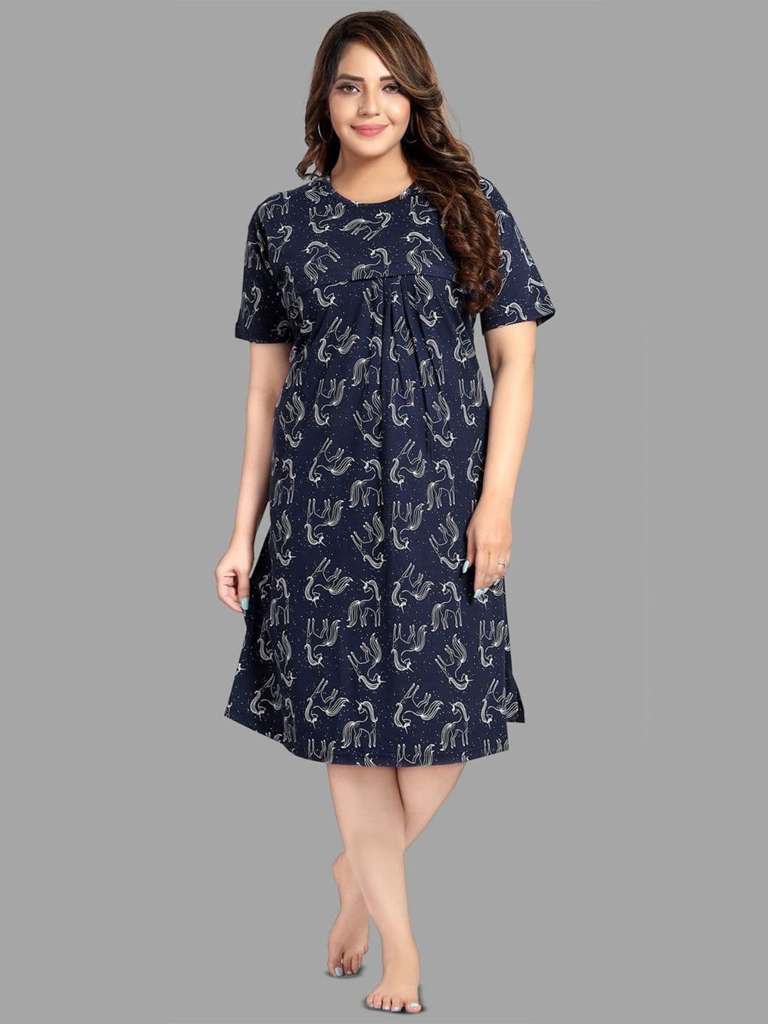 Fabme Printed Maternity Nightdress - view 1