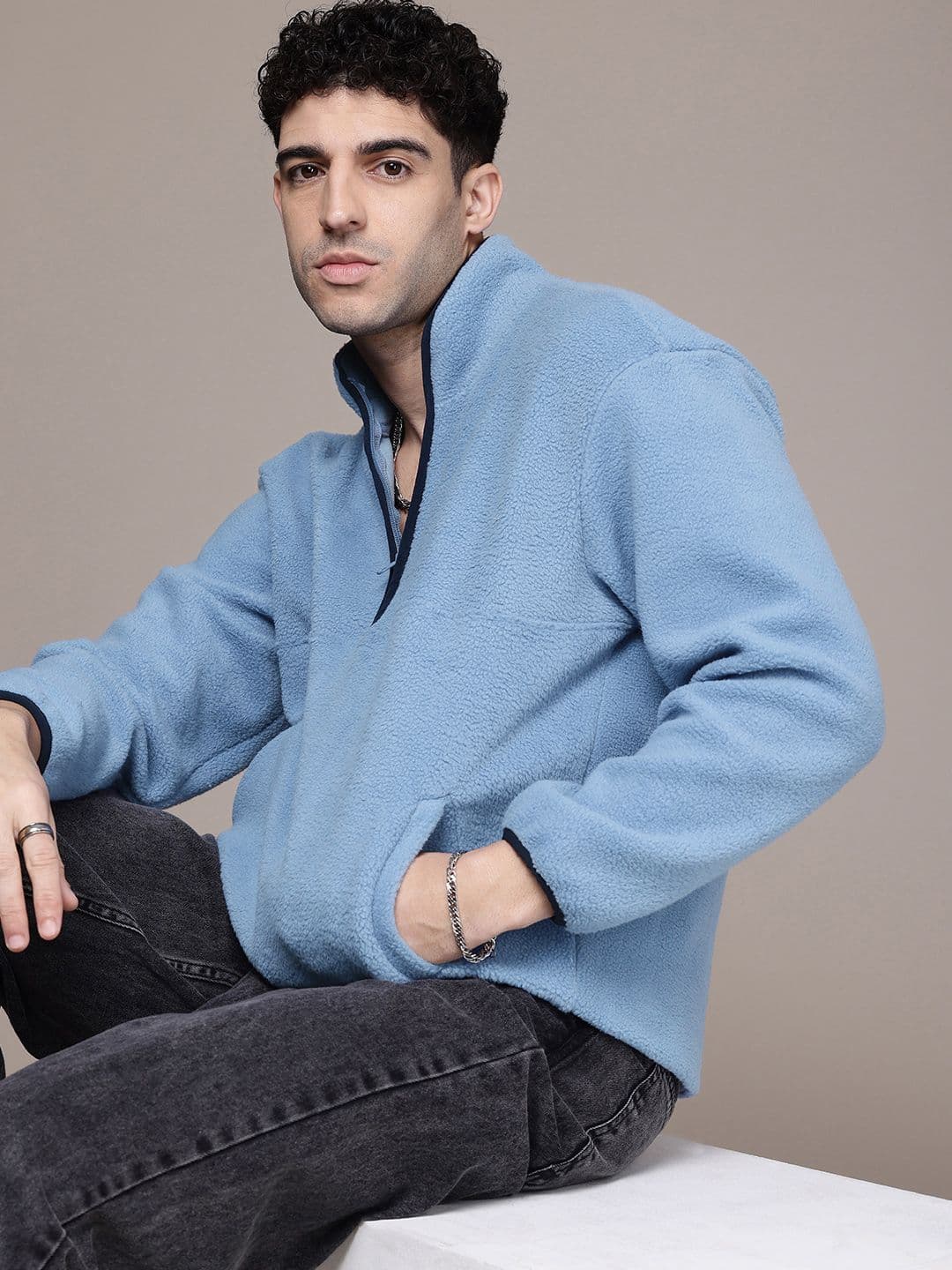 The Roadster Life Co. Long Sleeves Fuzzy Sweatshirt - view 1
