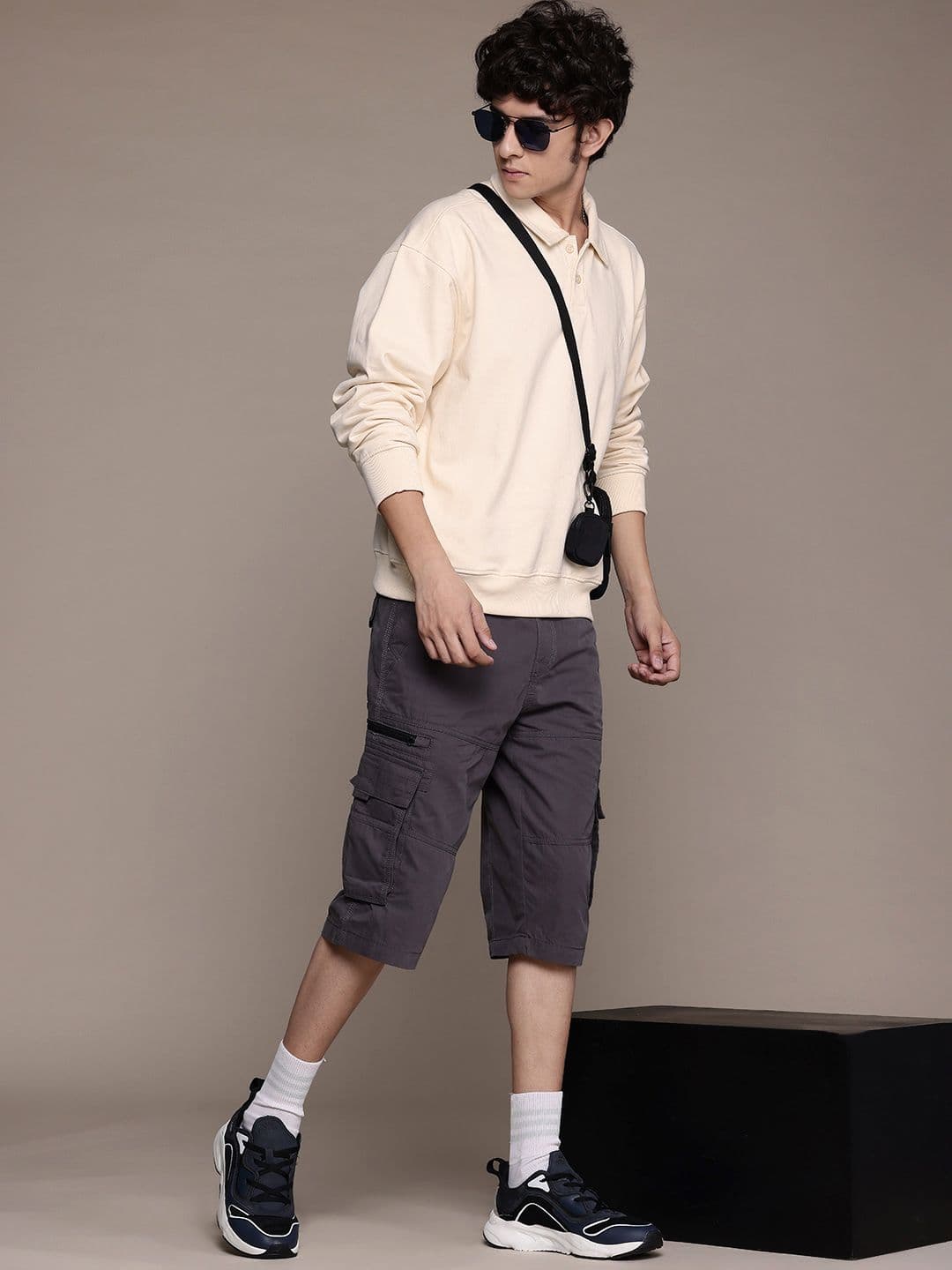 The Roadster Life Co. Relaxed Fit Polo Collar Pullover Sweatshirt - view 1
