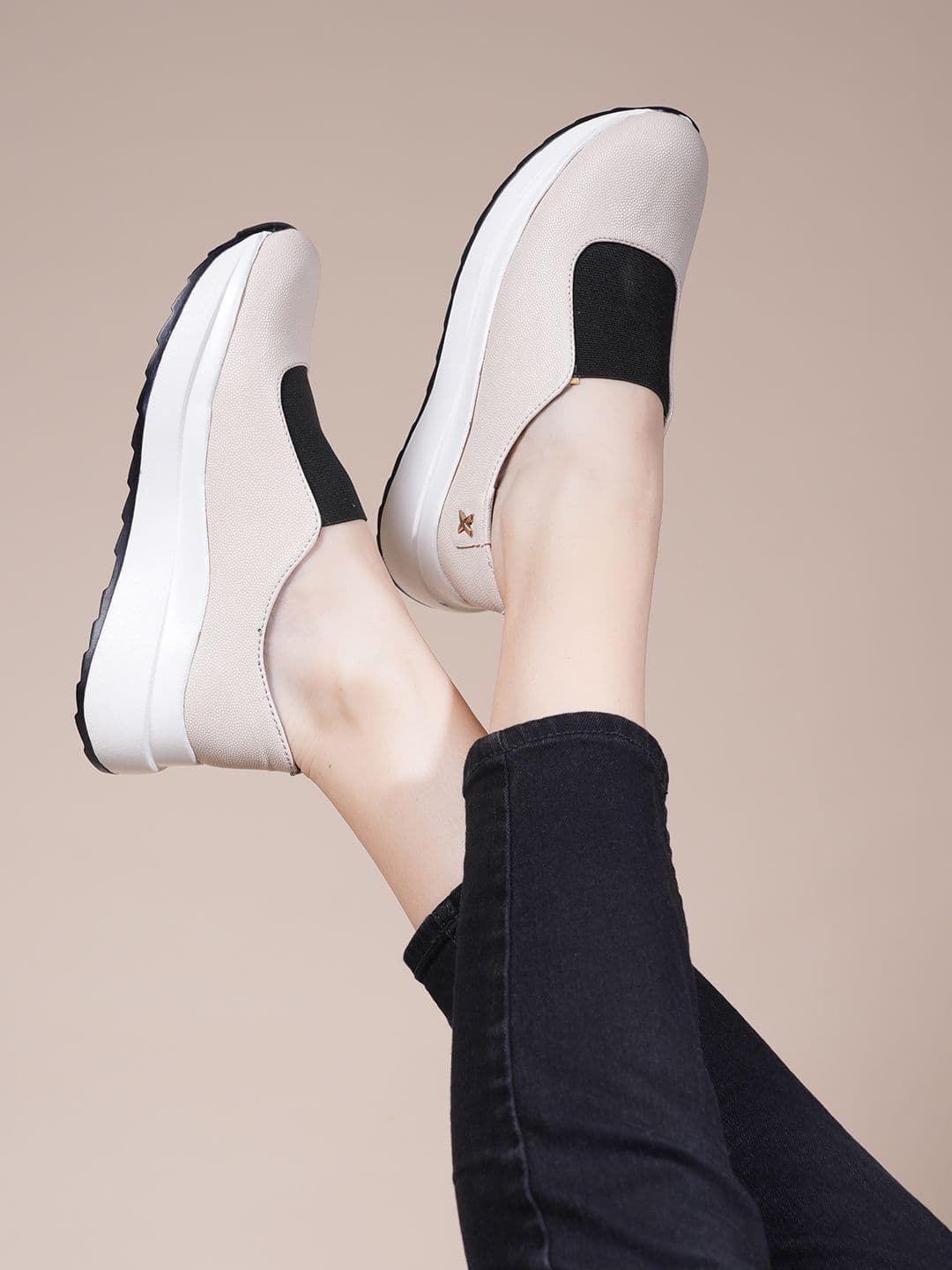 The Roadster Lifestyle Co Women Textured Casual Slip-On Sneakers - view 1