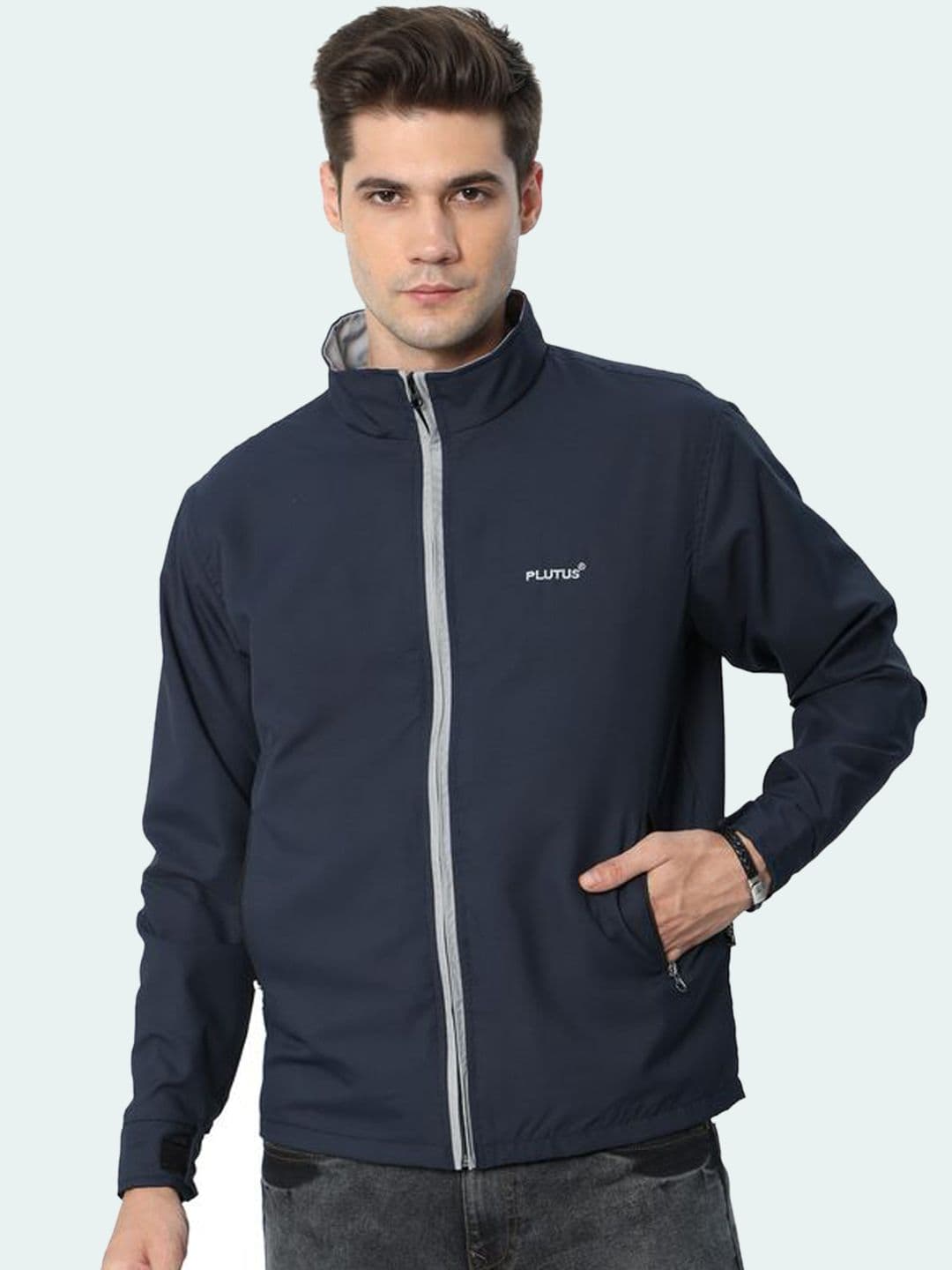Plutus Men Windcheater Outdoor Open Front Jacket - view 1