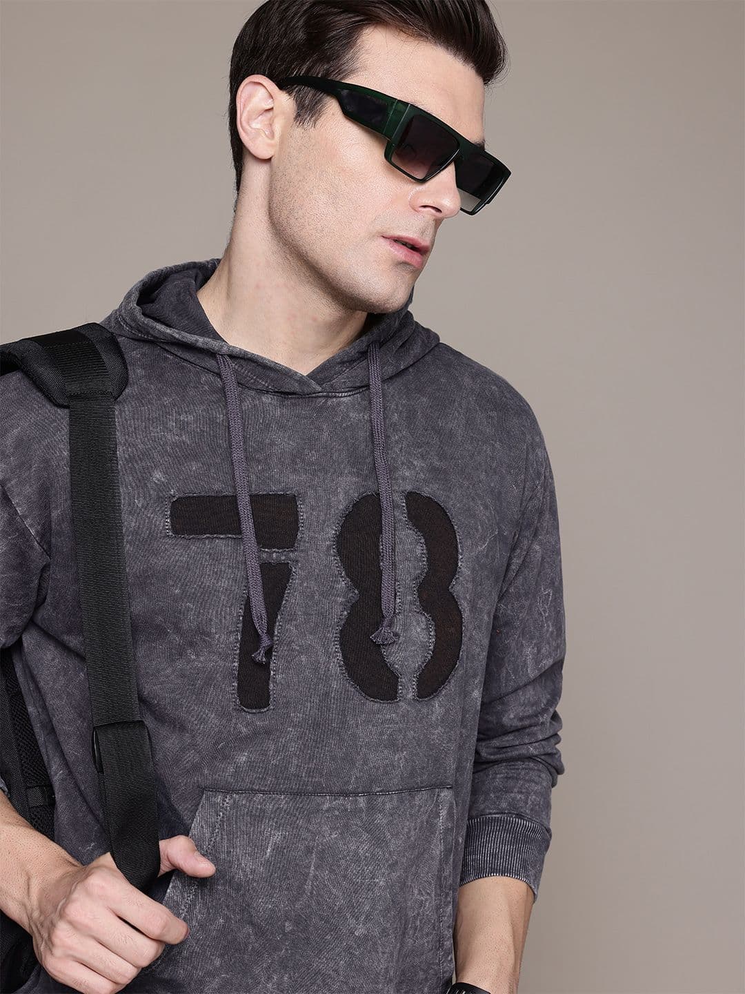 The Roadster Lifestyle Co. Applique Detail Pure Cotton Relaxed Sweatshirt - view 1