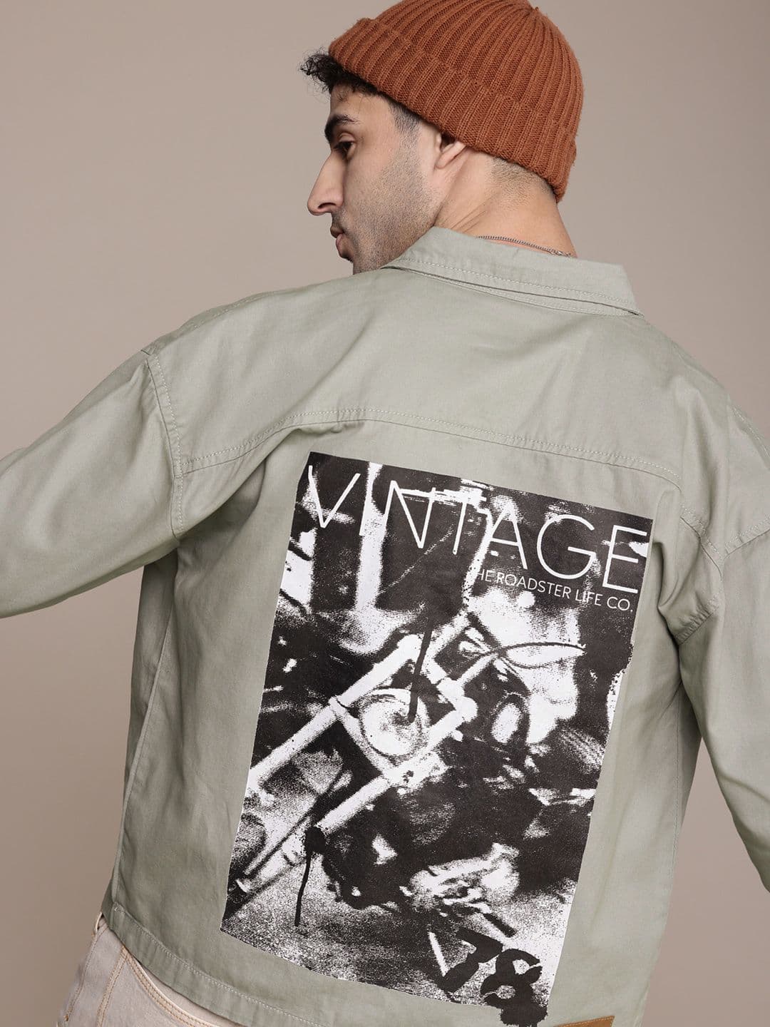 The Roadster Life Co. Graphic Print Pure Cotton Tailored Jacket - view 1
