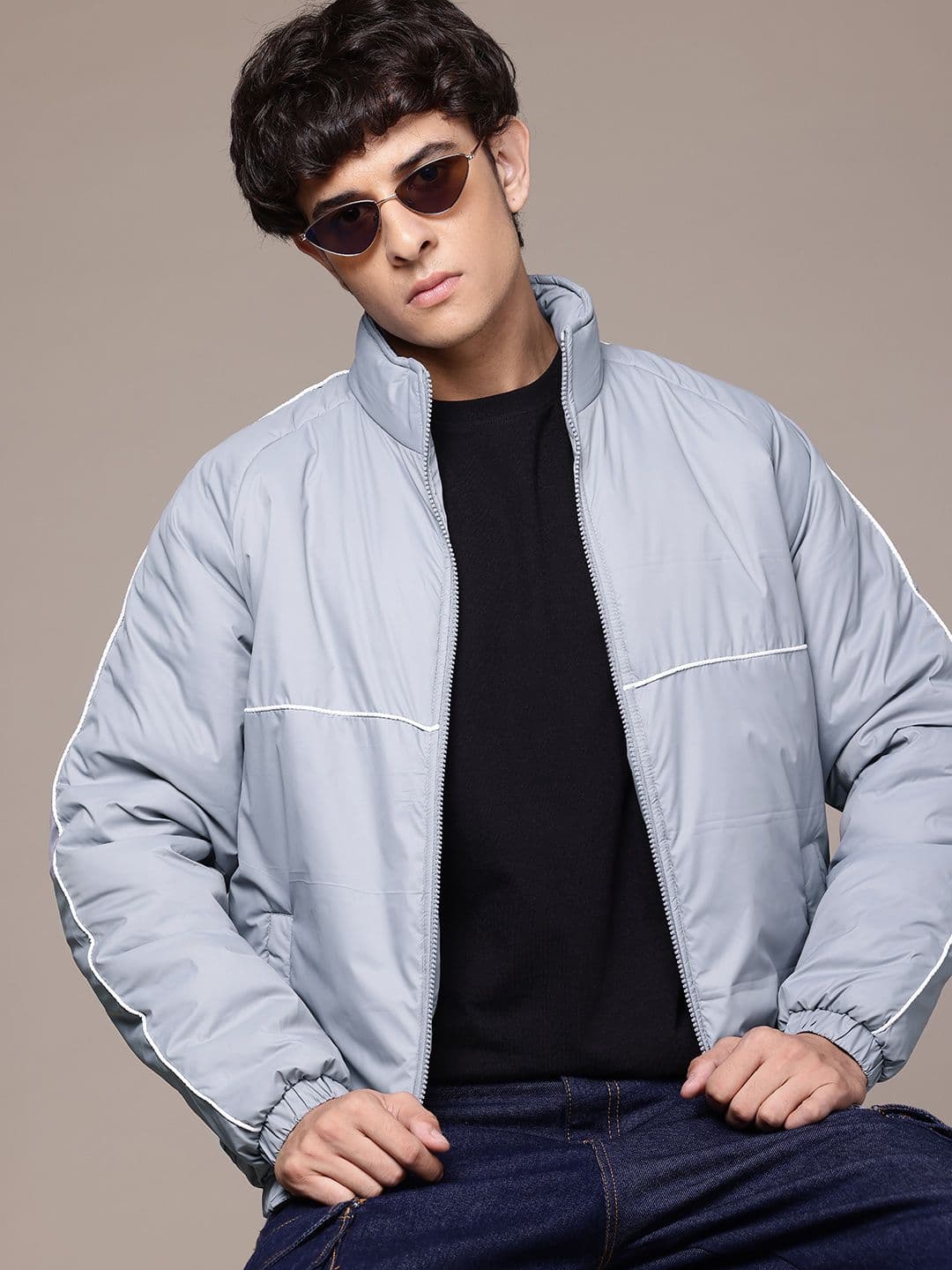 The Roadster Lifestyle Co. Mock Collar Padded Jacket - view 1