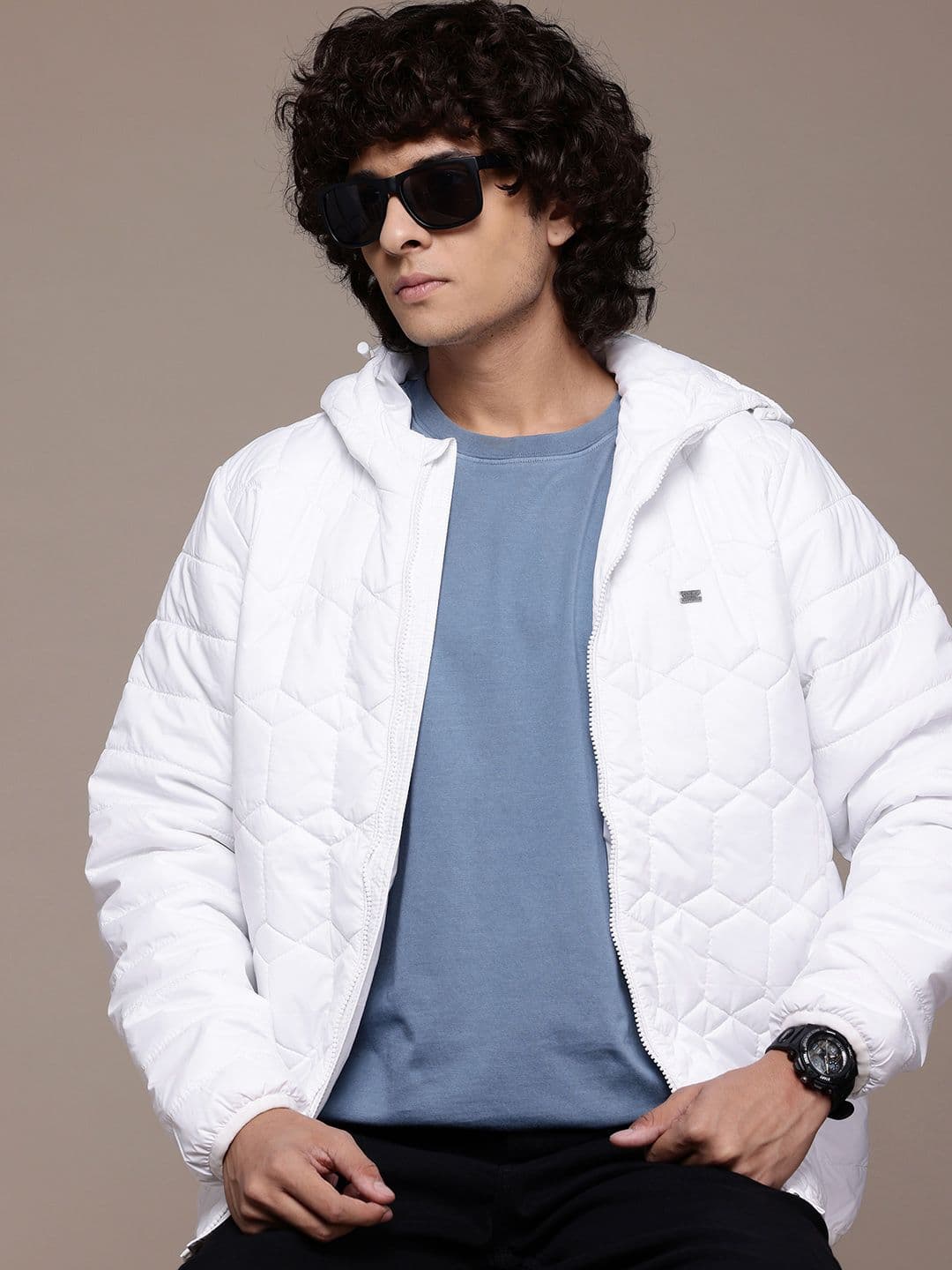 The Roadster Lifestyle Co. Quilted Hooded Padded Jacket - view 1
