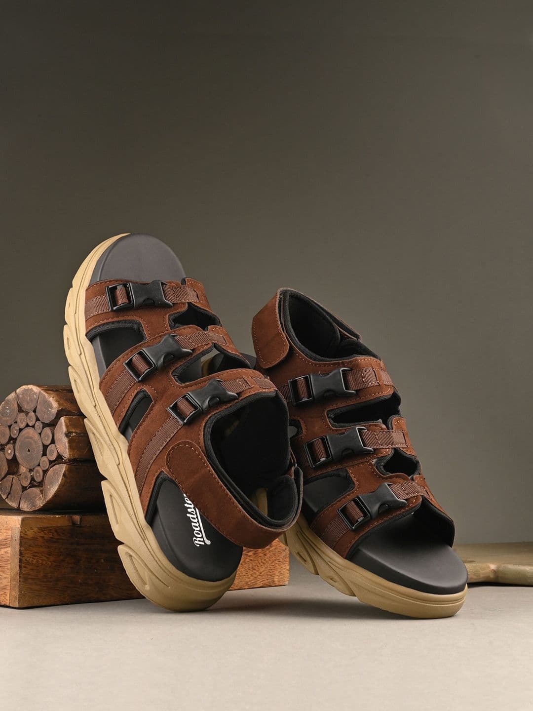 The Roadster Lifestyle Co. Men Brown Sports Sandals - view 1