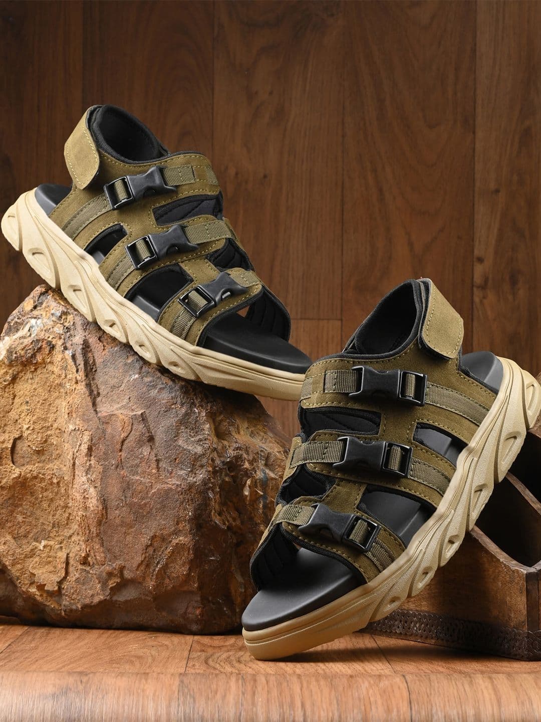 The Roadster Lifestyle Co. Men Velcro Closure Sport Sandals - view 1