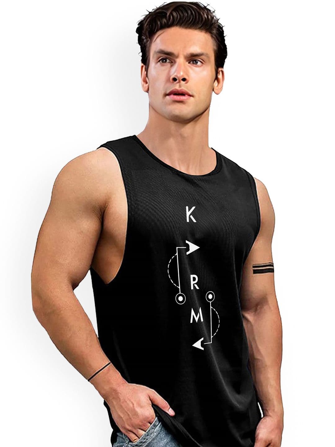 AUSK Printed Sleeveless Gym Innerwear Vest - view 1