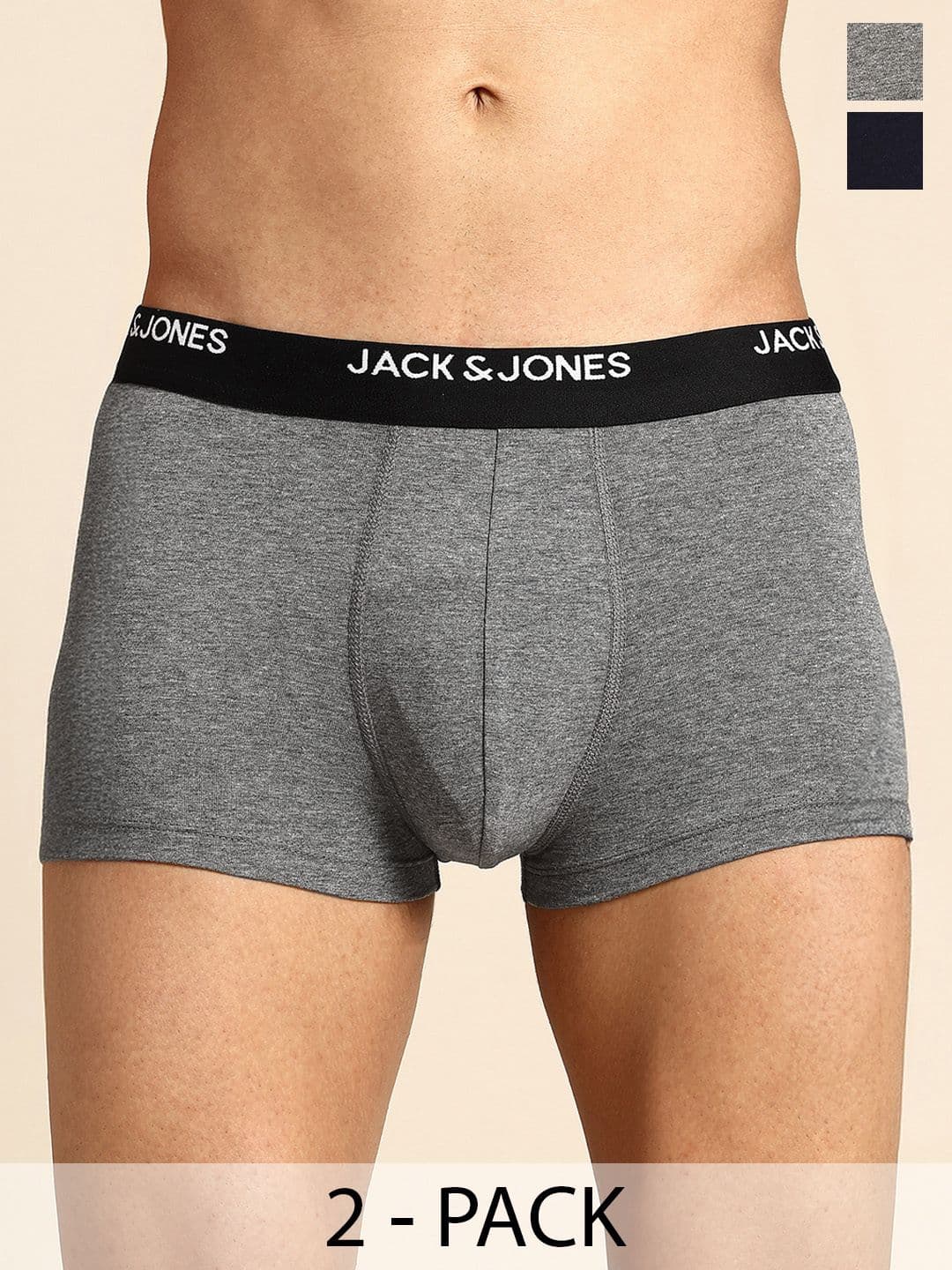 Jack & Jones Men Pack of 2 Low Rise Trunks 2542257011 - view 1