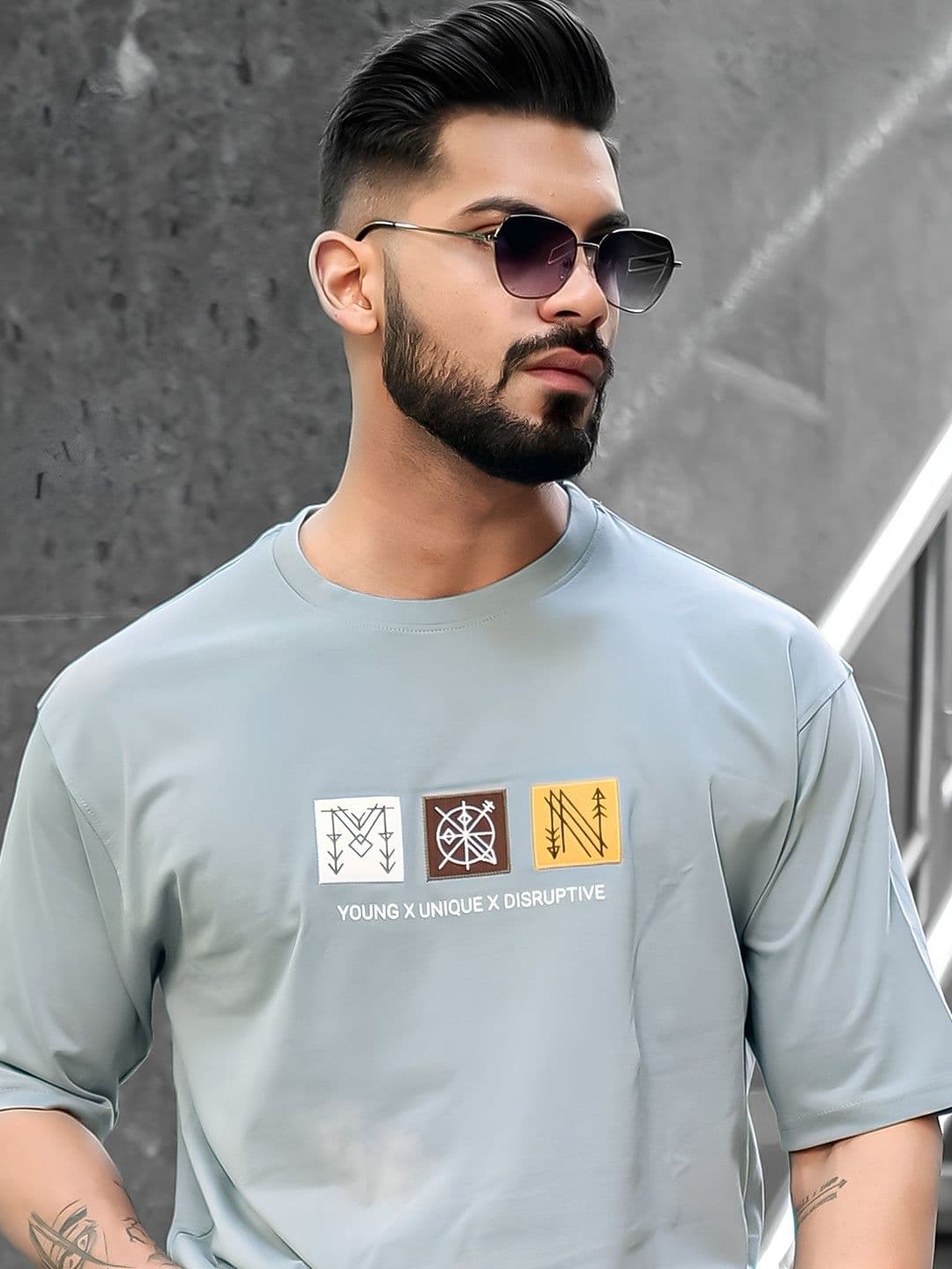 Maniac Typography Printed Round Neck Cotton T-Shirt - view 1